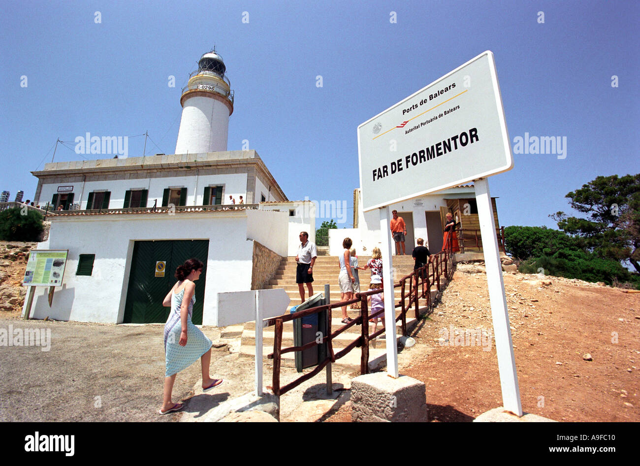 The lighthouse at Cap de Formentor in Majorca Stock Photo