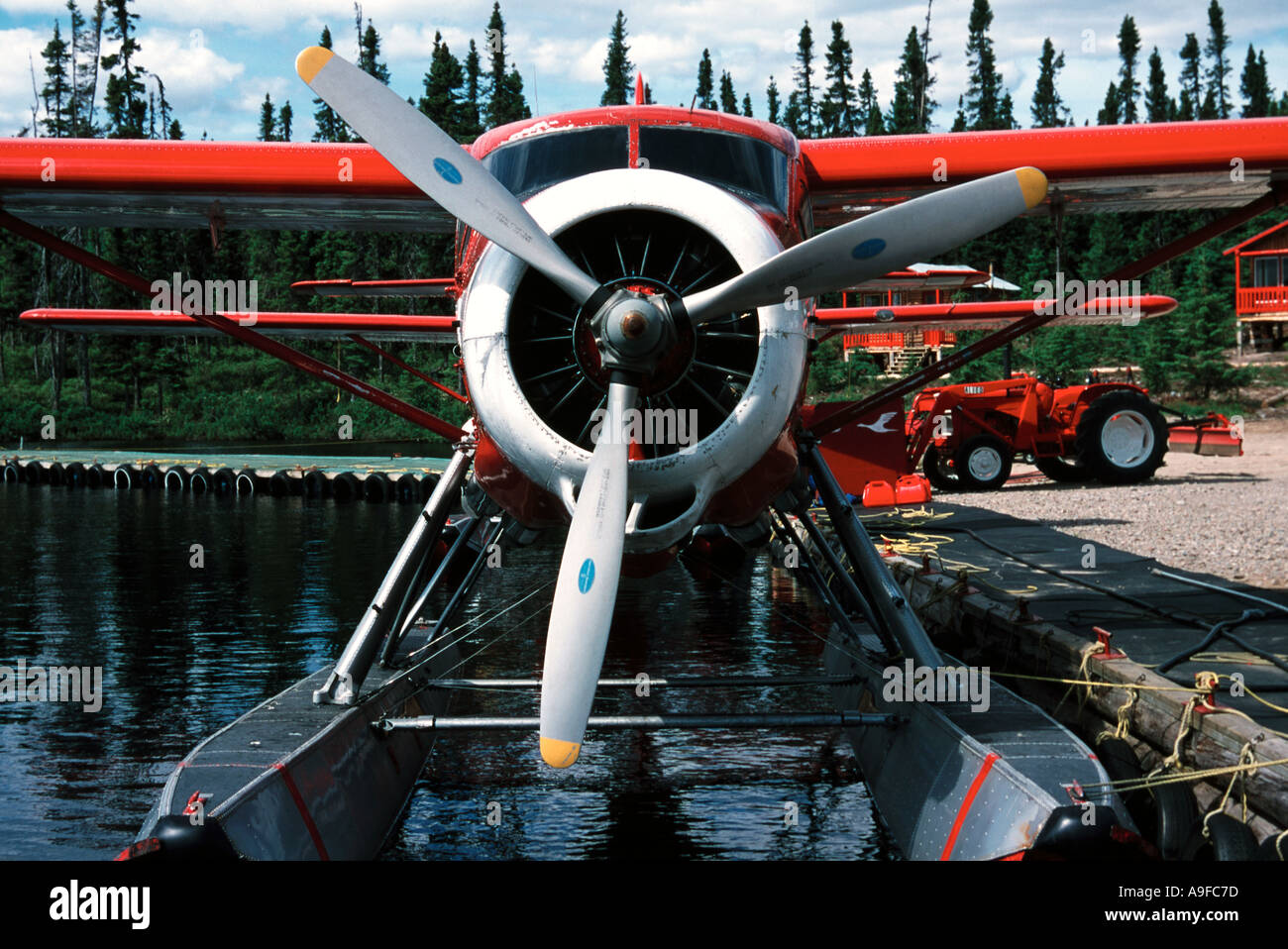 Otter float plane from front view Quebec Canada Stock Photo Alamy