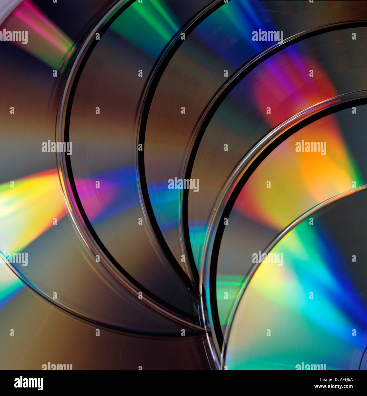 Digital technology Compact Discs Stock Photo