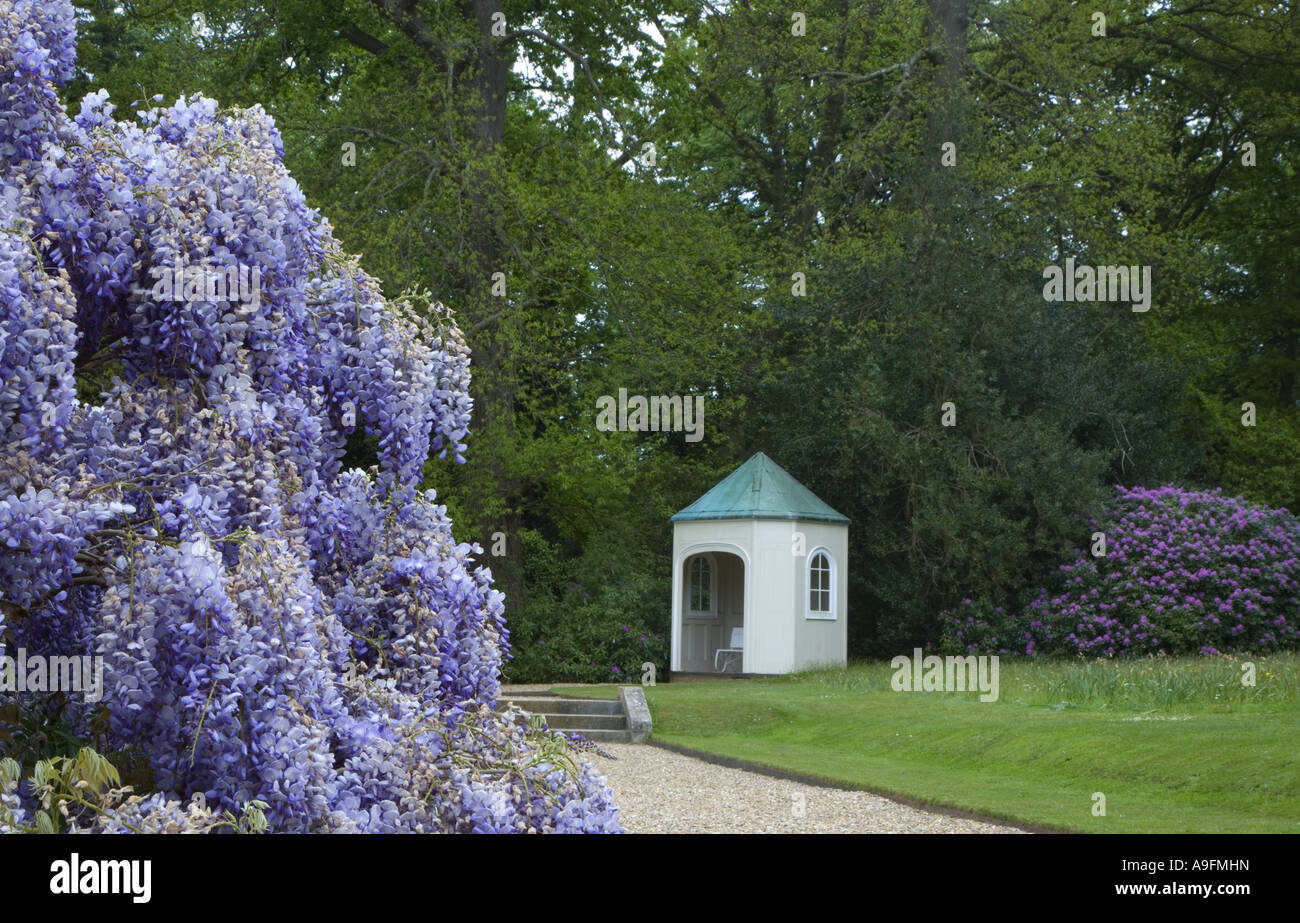 Wysteria & Summer House Stock Photo