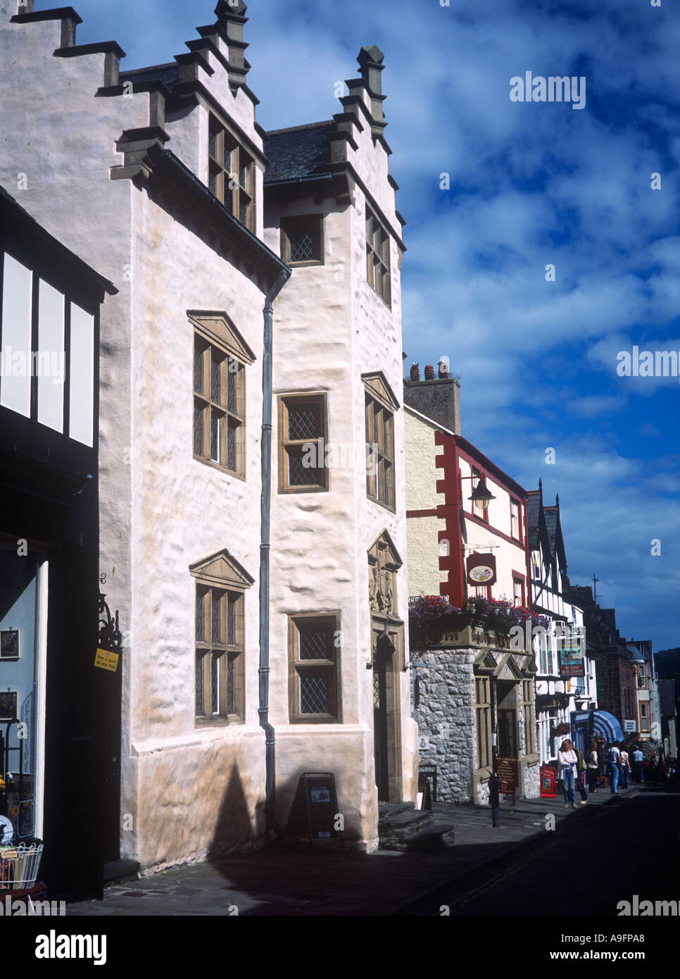 Plas Mawr High Street Conwy North West Wales Stock Photo