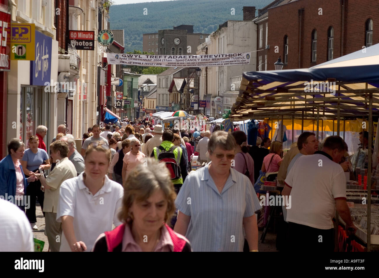 Merthyr tydfil high street hires stock photography and images Alamy