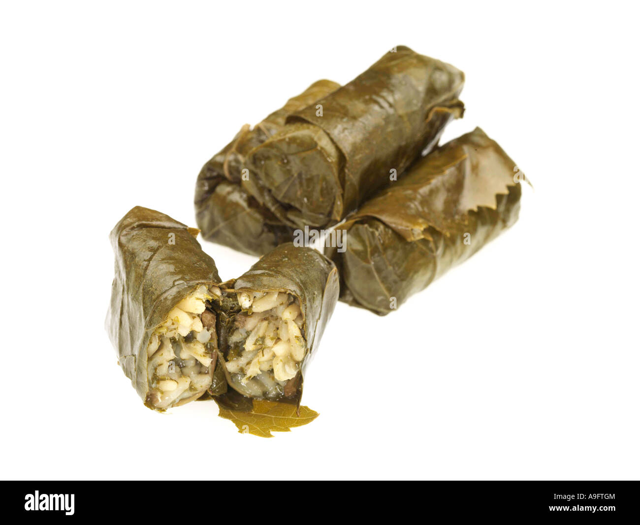 Stuffed Vine Leaves Stock Photo Alamy
