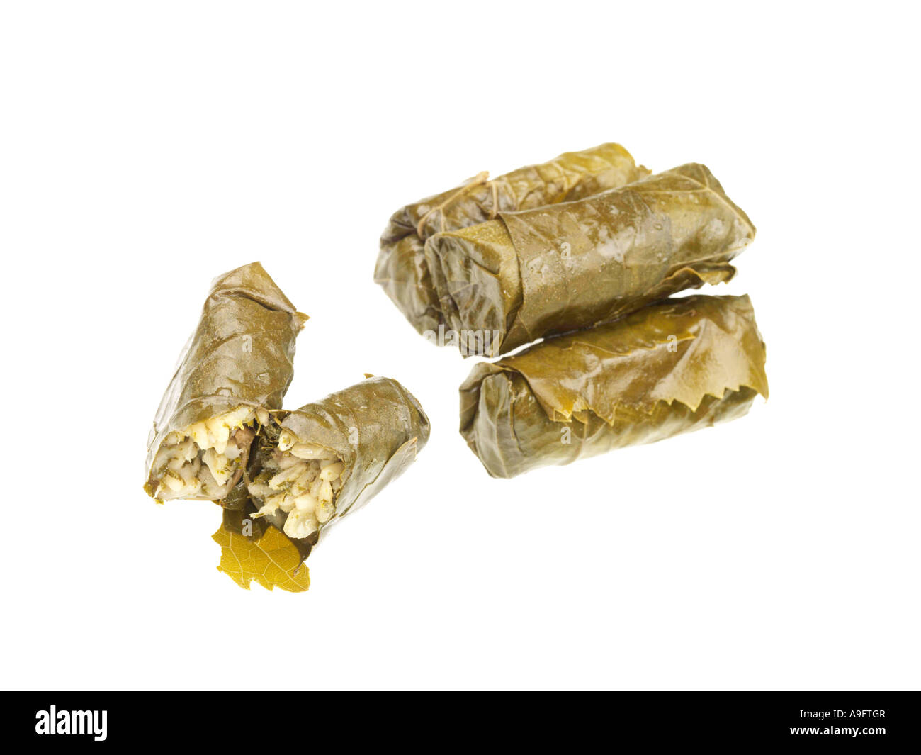 Stuffed Vine Leaves Stock Photo Alamy