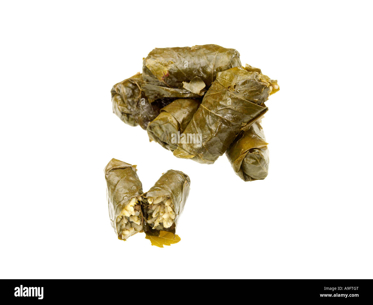 Stuffed Vine Leaves Stock Photo Alamy