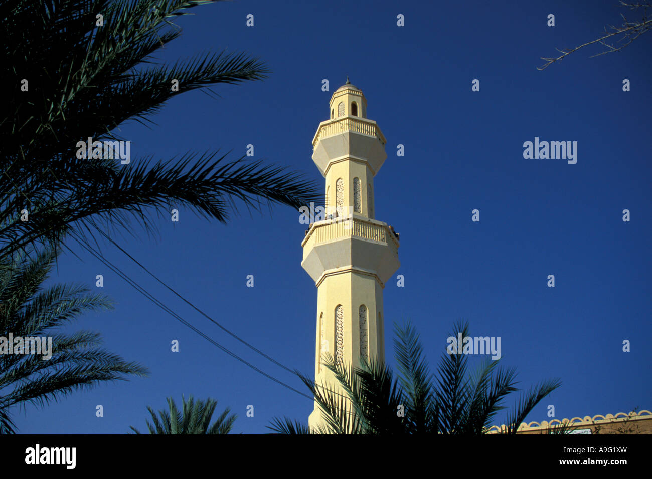 minaret, Libya, Sahara, Germa Stock Photo