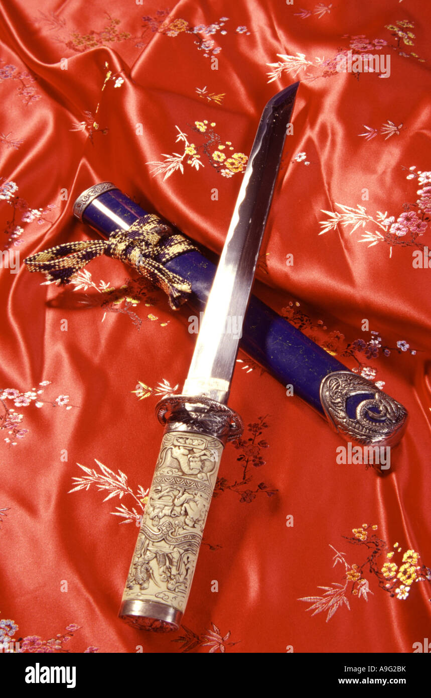 Short Samurai-sword Stock Photo