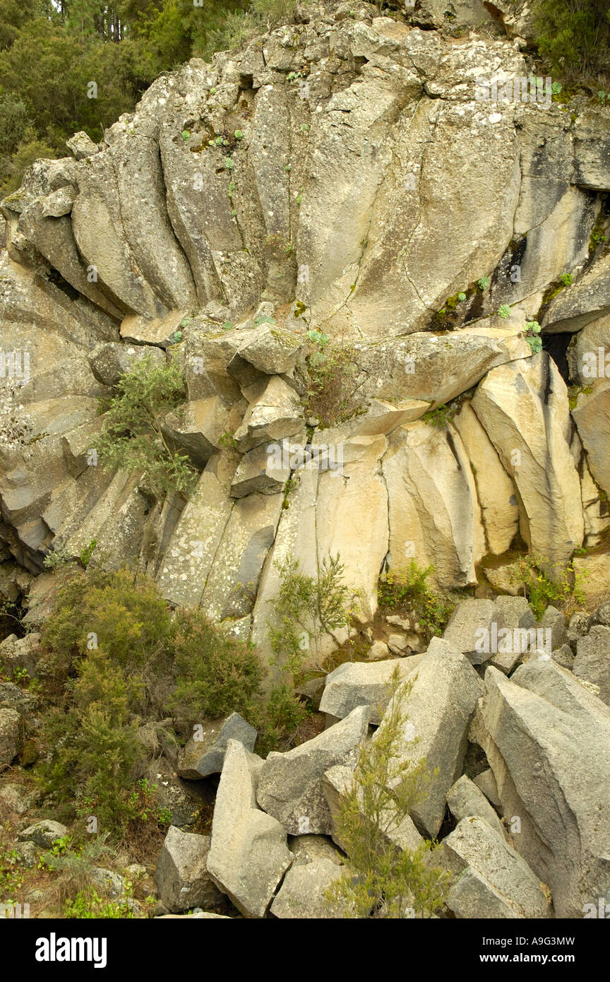 geological place of interest on the island of Tenerife, Spain, Canary, Teneriffa Stock Photo