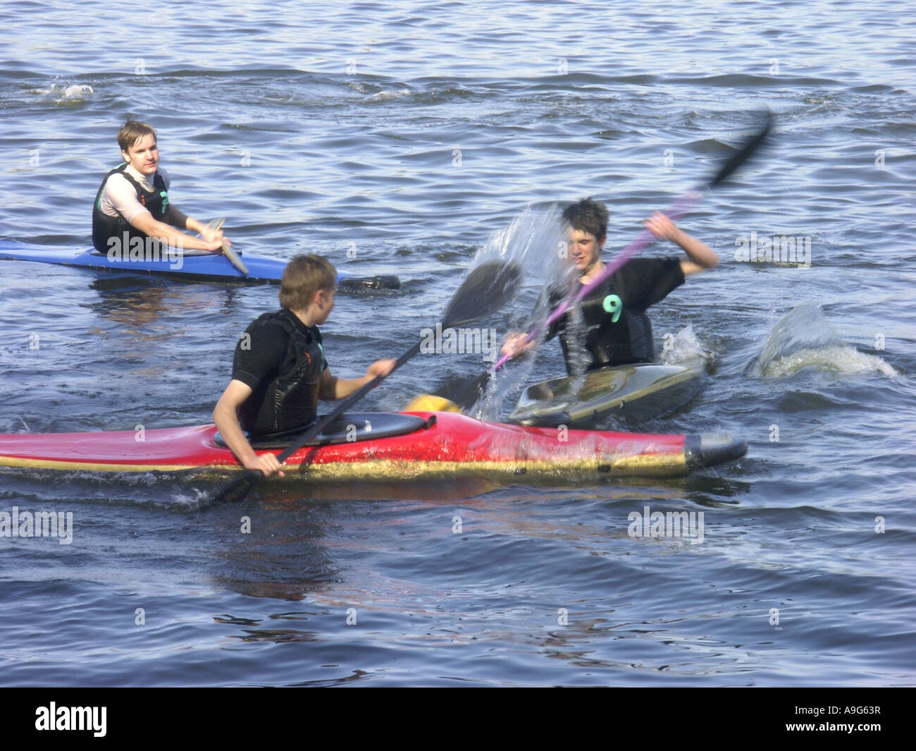 canoe water polo, Germany Stock Photo Alamy
