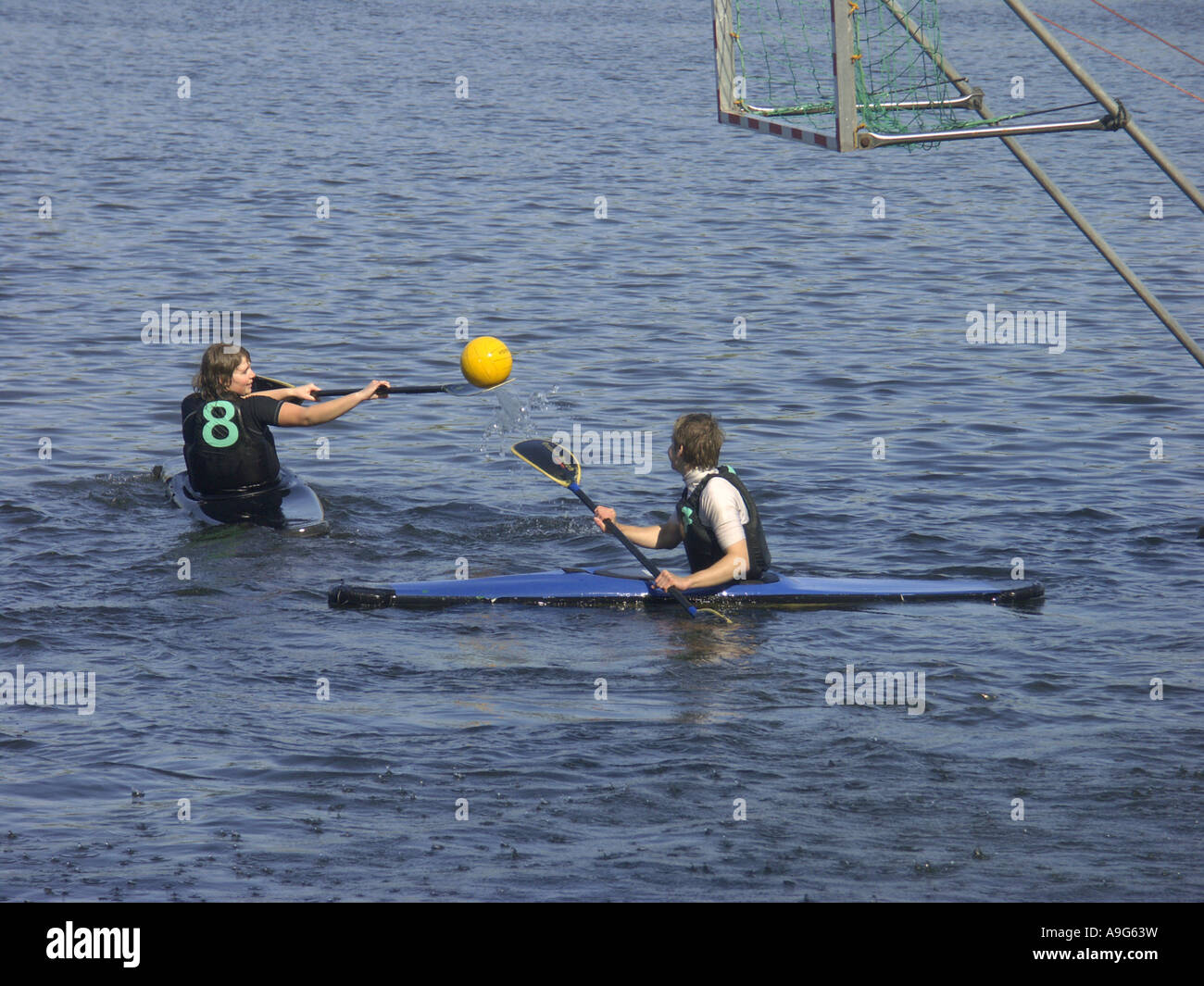canoe water polo, Germany Stock Photo Alamy
