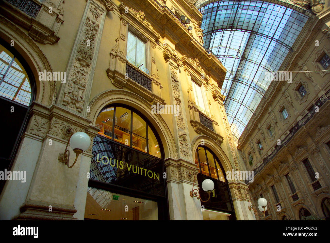 Milan, Italy - May 25 2018: Louis Vuitton Shop In Galleria Vittorio  Emanuele II On Background In Milan, Italy Stock Photo, Picture and Royalty  Free Image. Image 111723653.