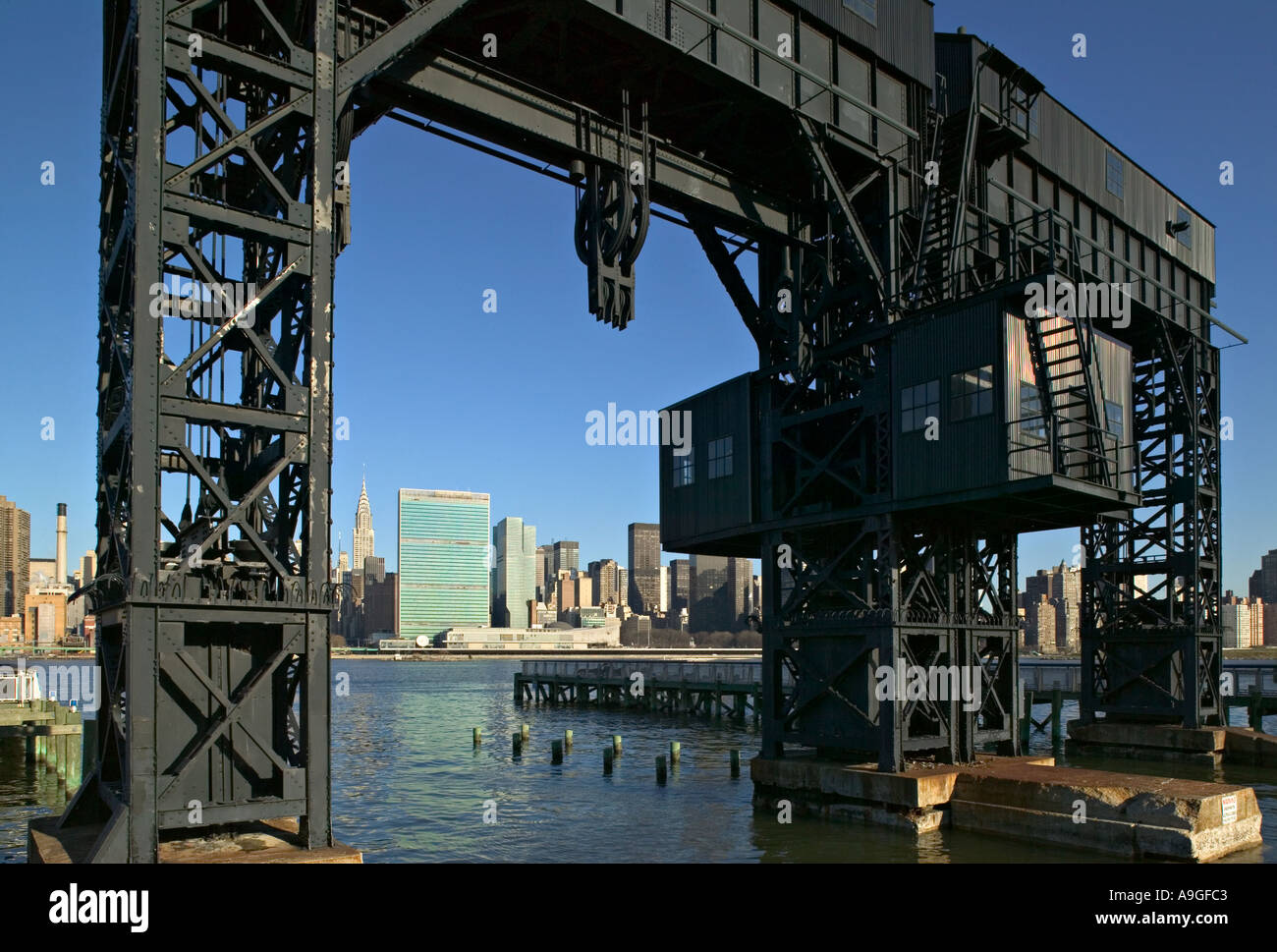 Long Island City Piers, New York, USA Stock Photo