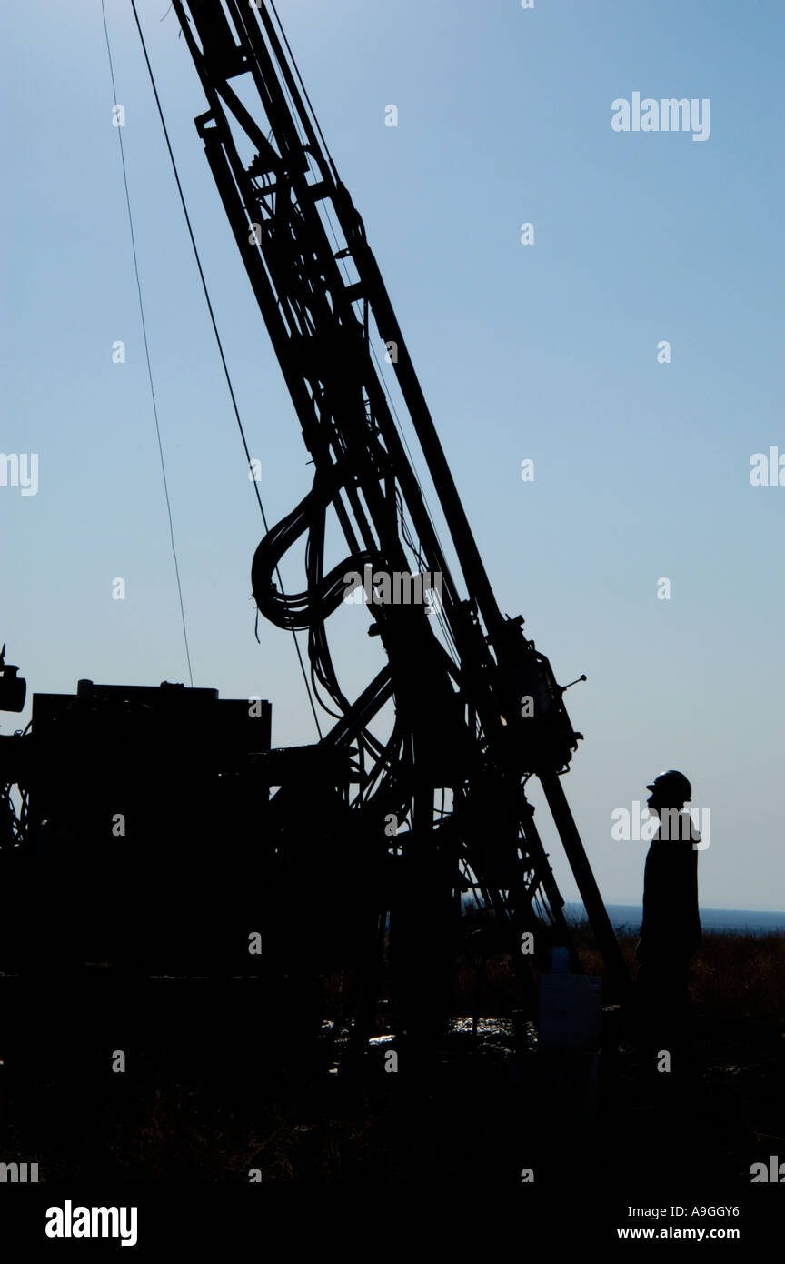 Mineral industry drill rig exploring for gold silver lead and zinc