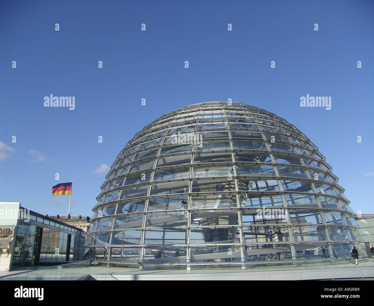 glass dome of the Reichstag, designed by Norman Foster, Germany, Berlin