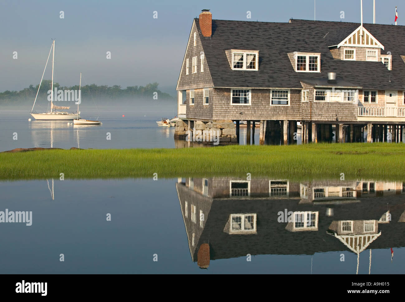 Annisquam Yacht Club, Gloucester, Massachusetts, USA Stock Photo Alamy