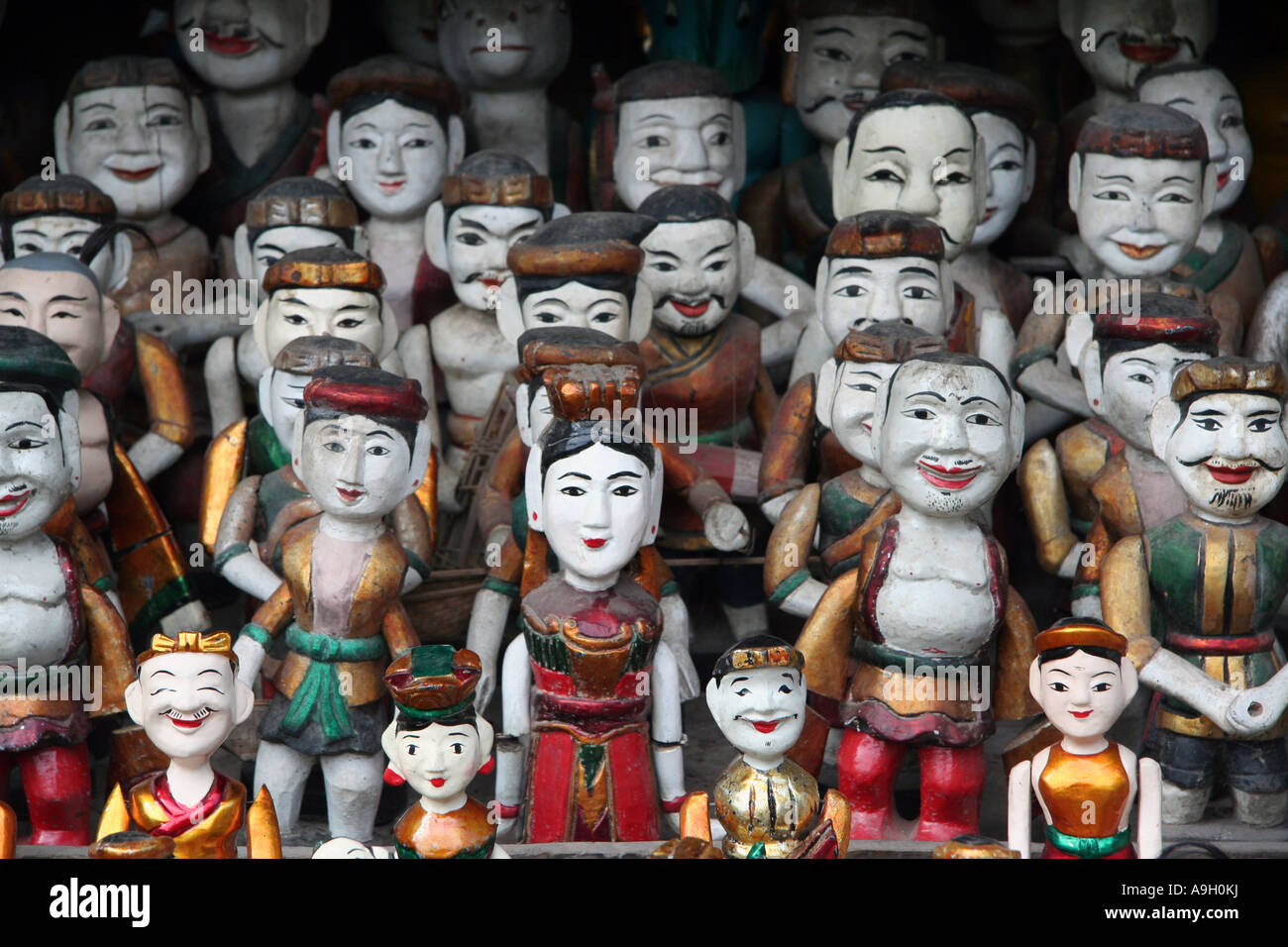 Water Puppets Hanoi Stock Photo