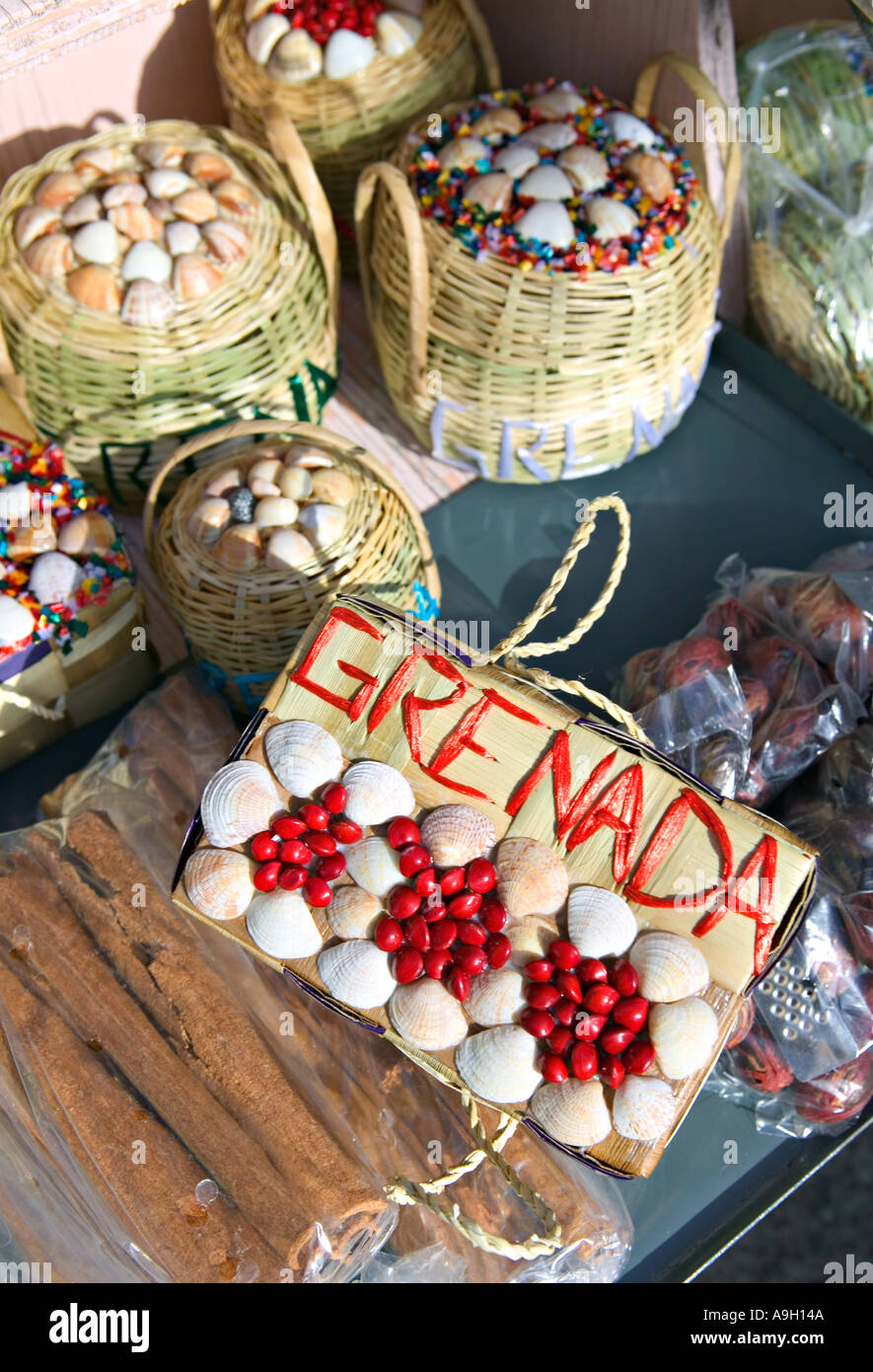 Greanda Sea Shell Baskets at sea hi-res stock photography and images - Alamy