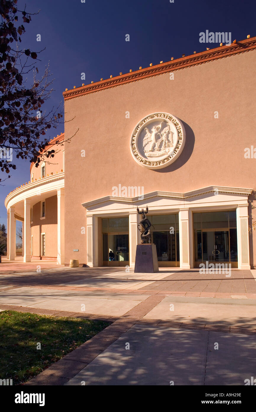 The Roundhouse (State Capitol), Santa Fe, New Mexico, USA Stock Photo