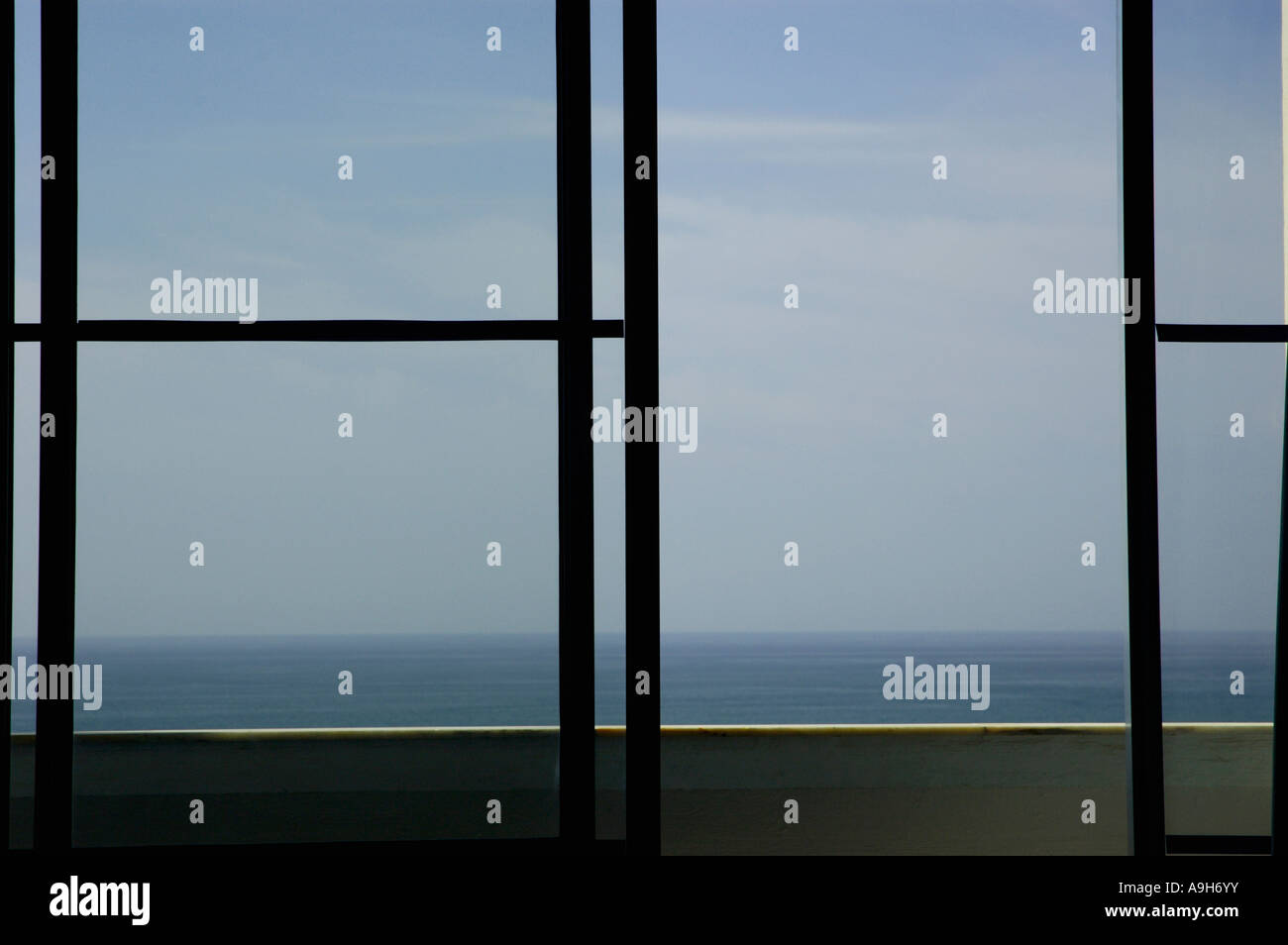 Sea view from apartment balcony Stock Photo - Alamy