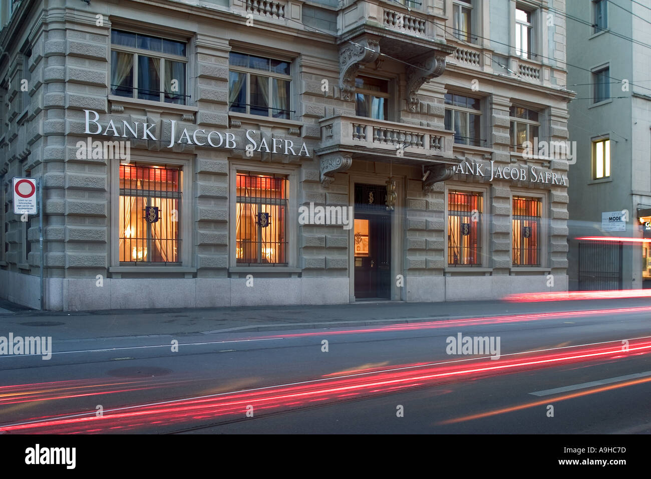 Switzerland Zurich privat bank Safra Paradeplatz Stock Photo