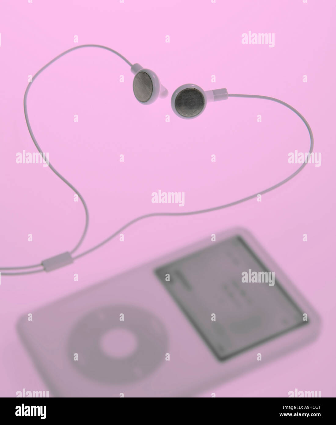 mp3 player headphones Stock Photo - Alamy