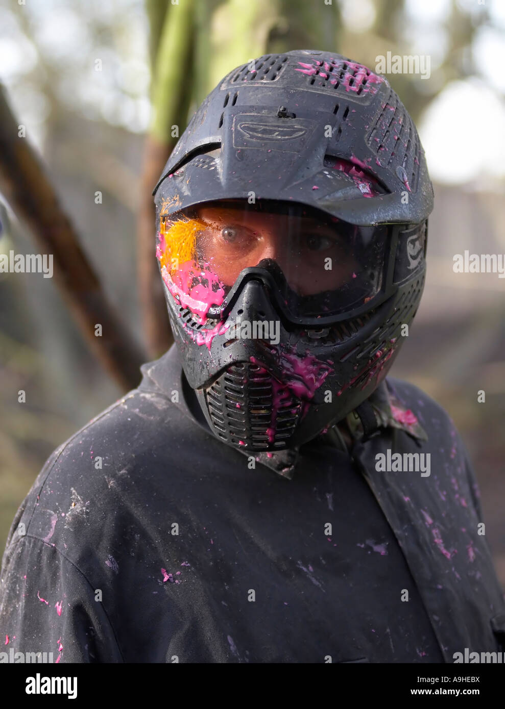 A Paintball Game Stock Photo Alamy
