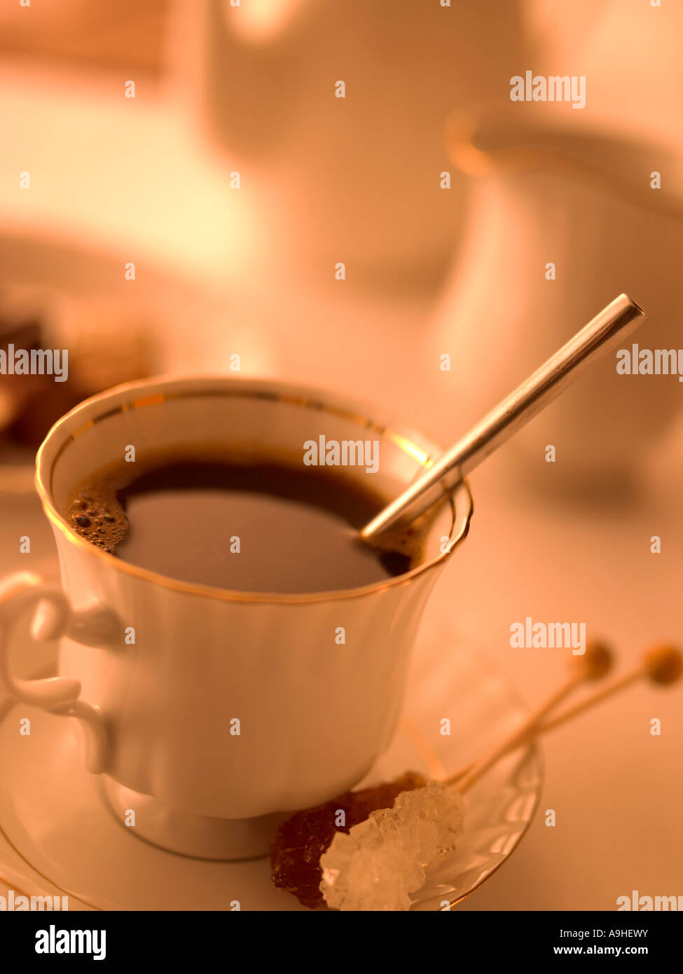 cup of black coffee Stock Photo Alamy