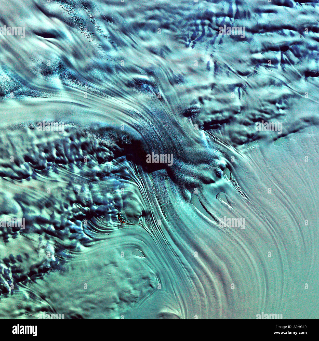 The Lambert Glacier in Antarctica as seen from Space Stock Photo