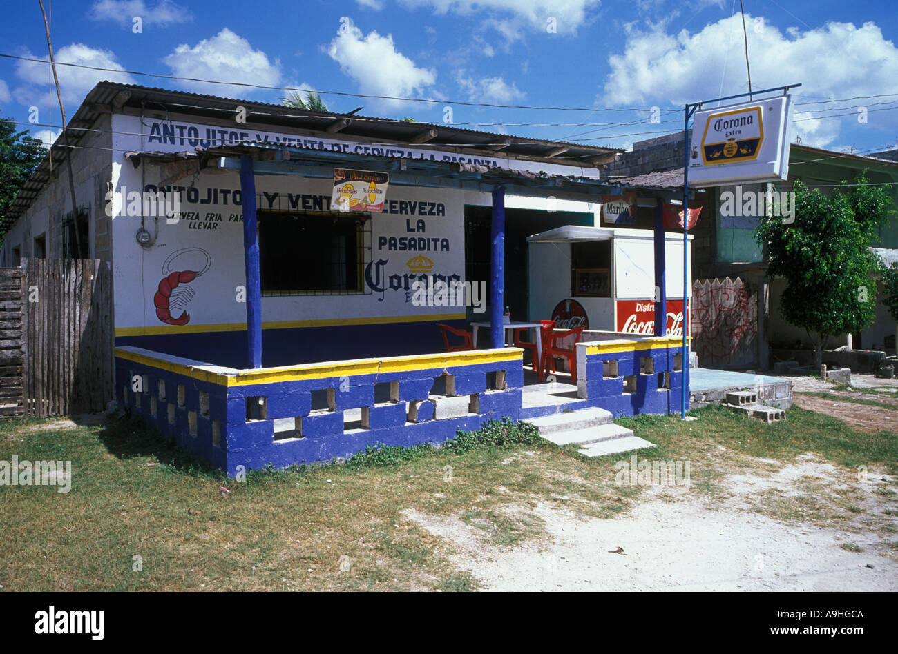 Roadside bar in Campeche Mexico Stock Photo Alamy