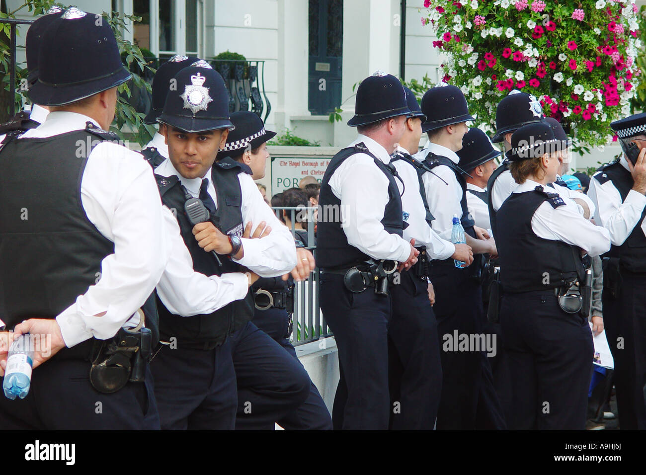 A group of uniformed London police Stock Photo - Alamy