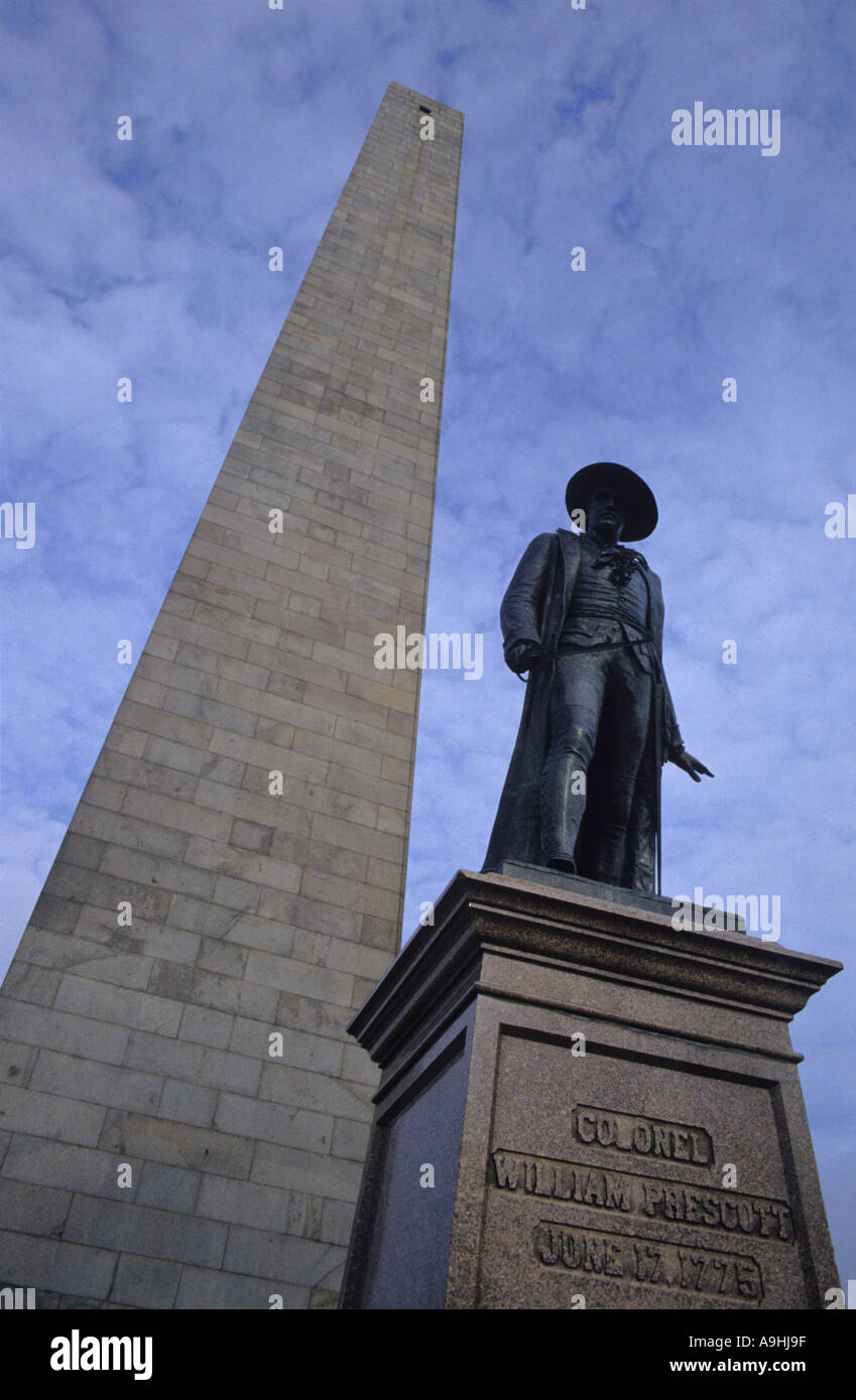 Bunker Hill Monument, Boston, Mass, USA Stock Photo