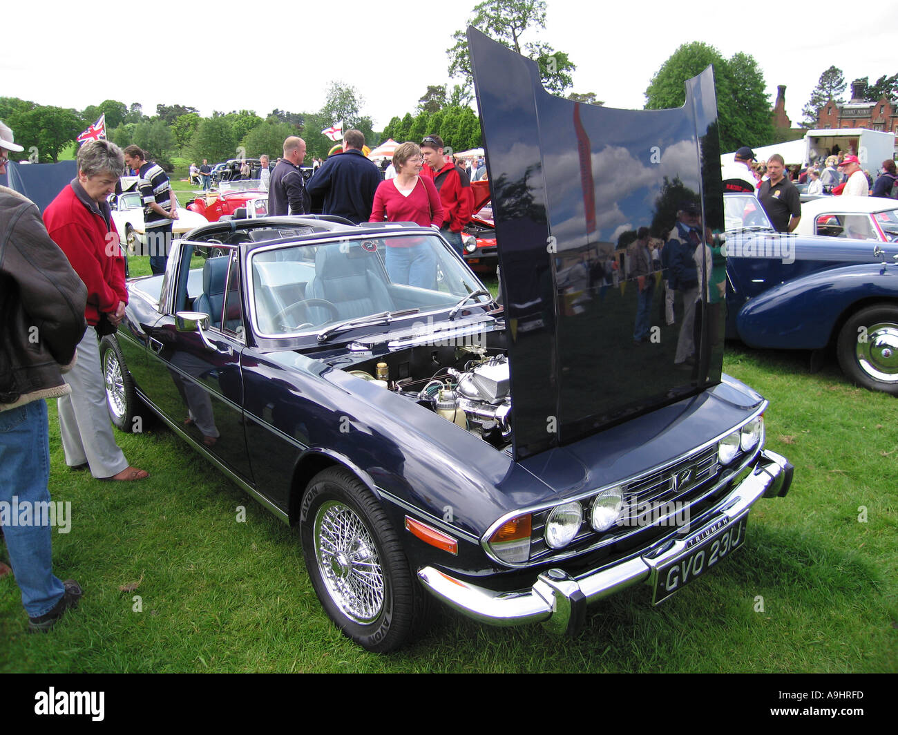 Triumph Stag at Classic Car Show Capesthorne Hall Cheshire England