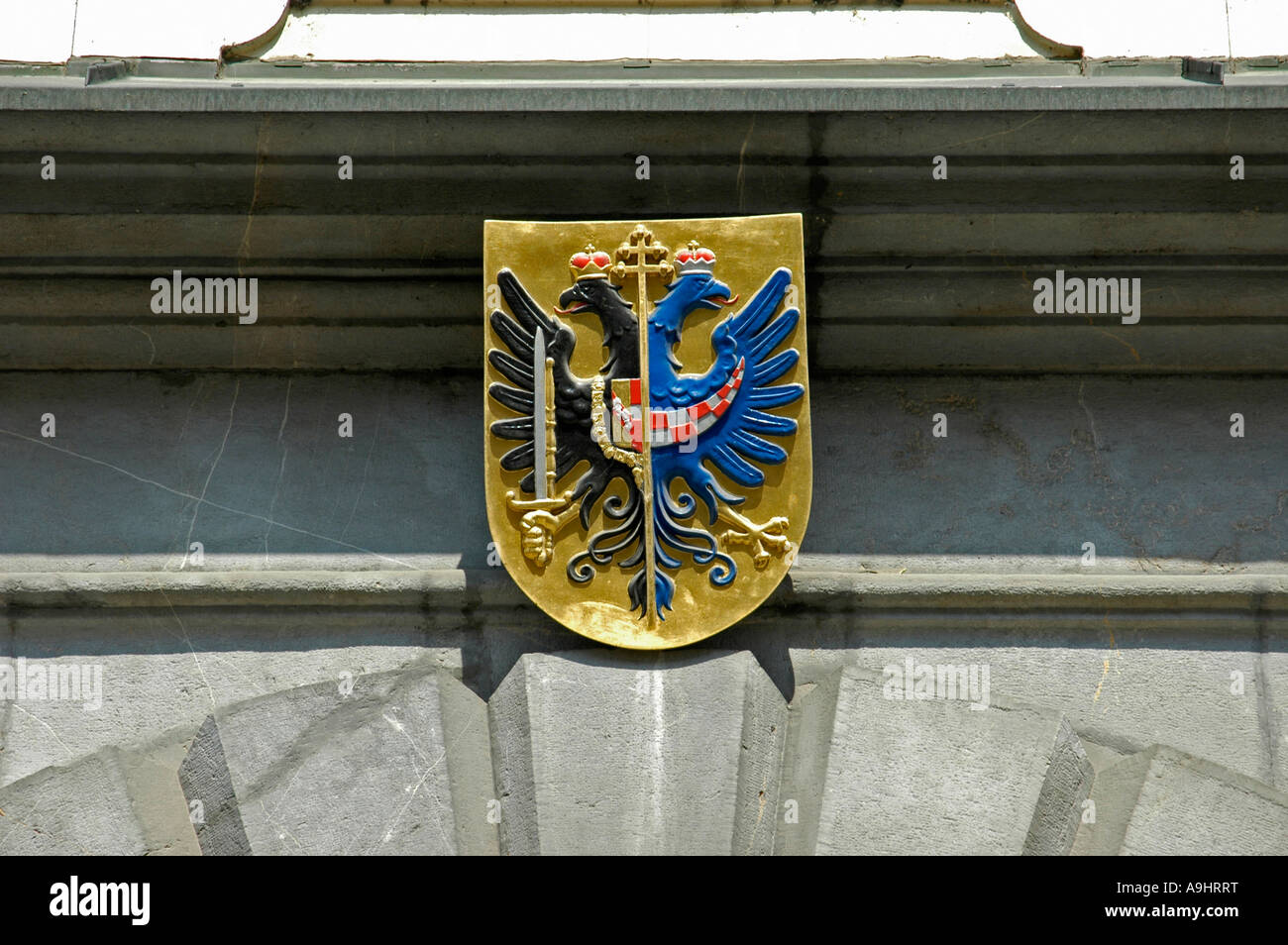 Archiepiscopal coat of arms, Ljubljana, Slovenia Stock Photo - Alamy