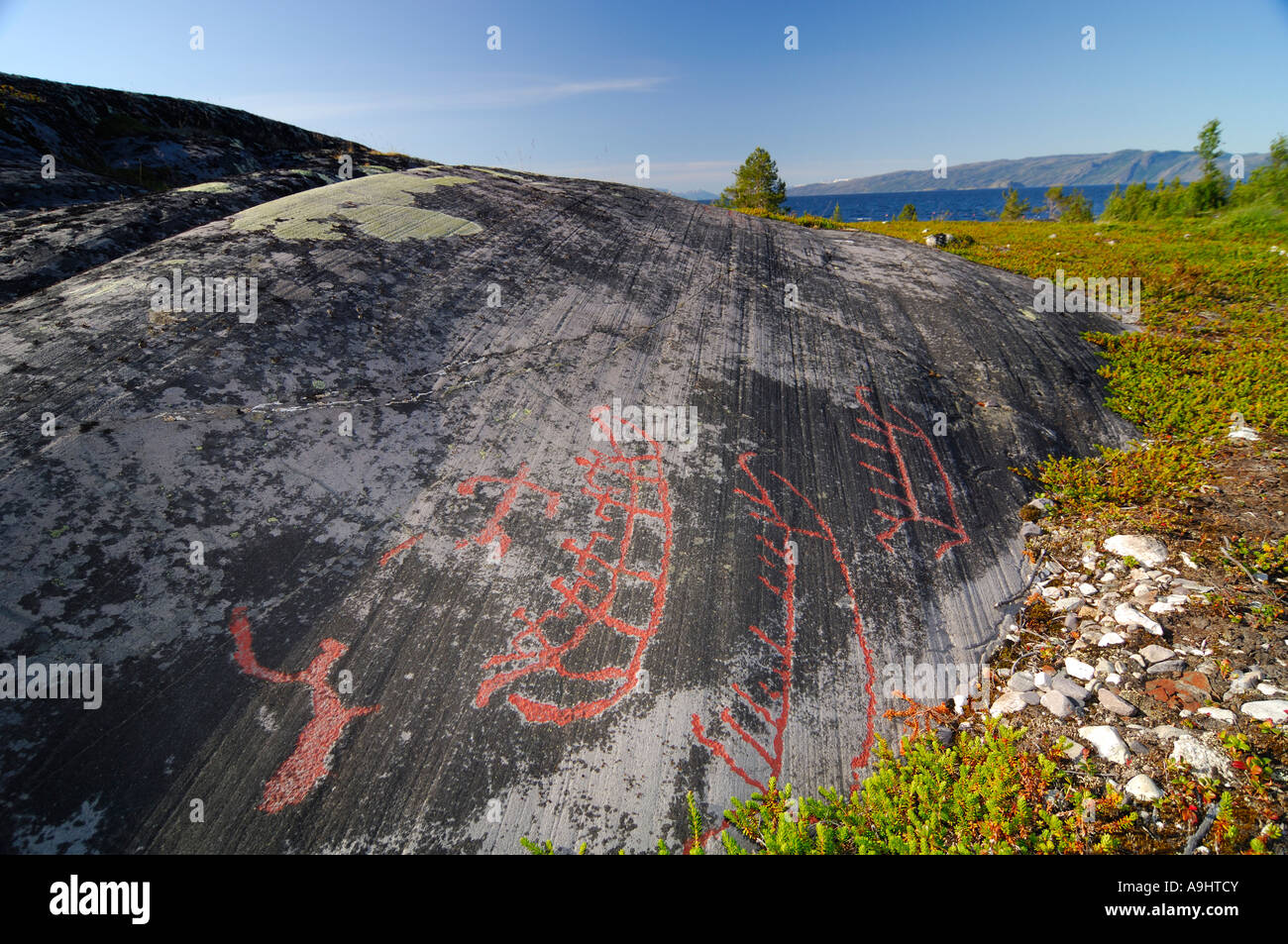 Rock carvings, Alta, Finnmark, Norway Stock Photo Alamy