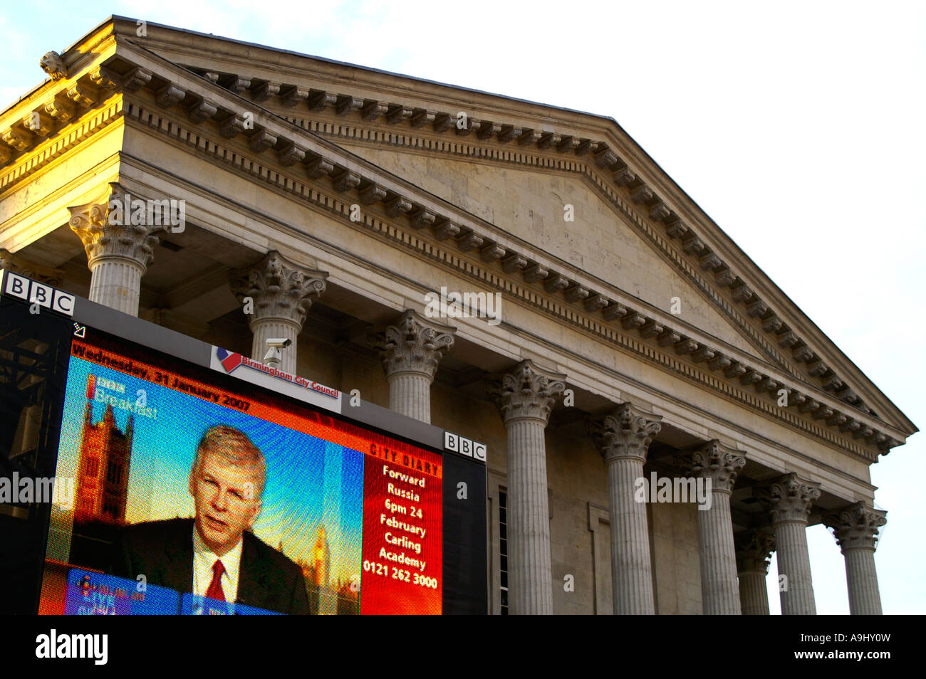 Birmingham Town Hall Stock Photo