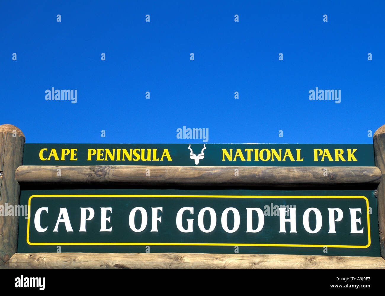 South Africa Cape Peninsula National Park sign Stock Photo - Alamy