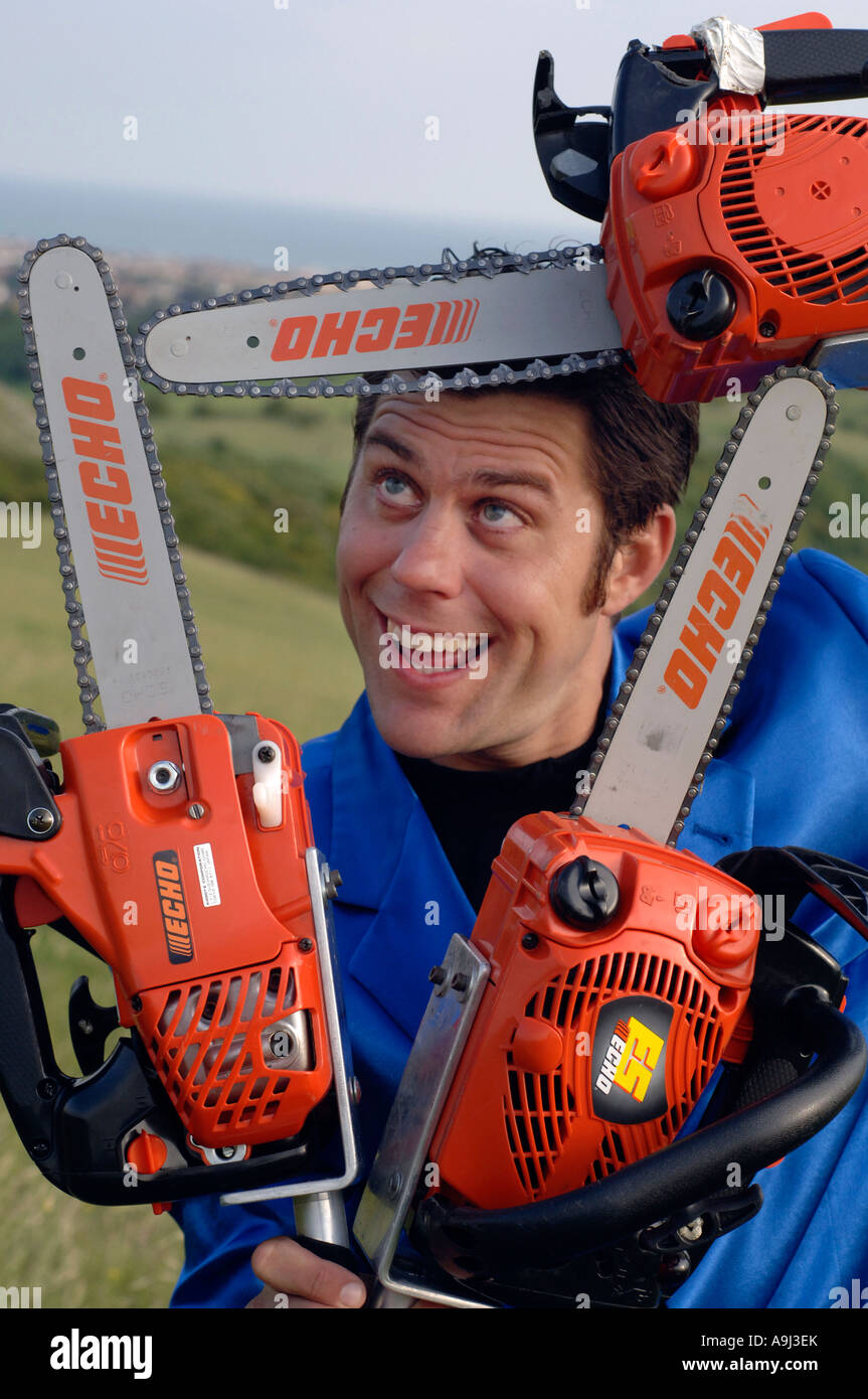 Magician and juggler Nathan Zorchak psyches himself up to practice