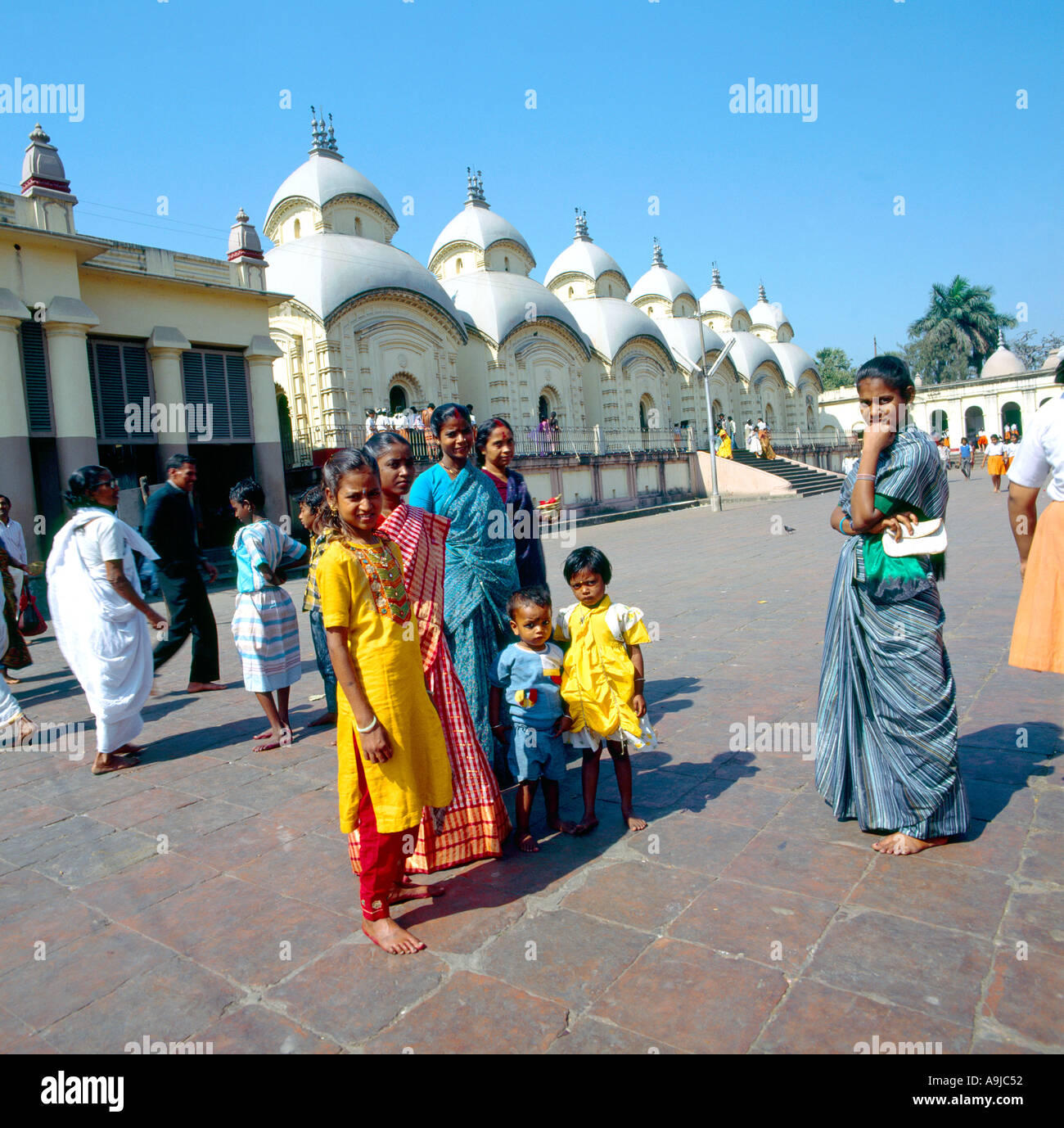 kolkata India Dakshineshwar Kali Temple Stock Photo