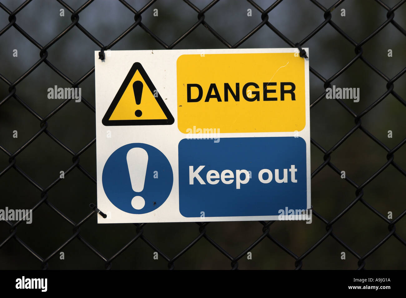 Danger Keep Out Sign Stock Photo - Alamy