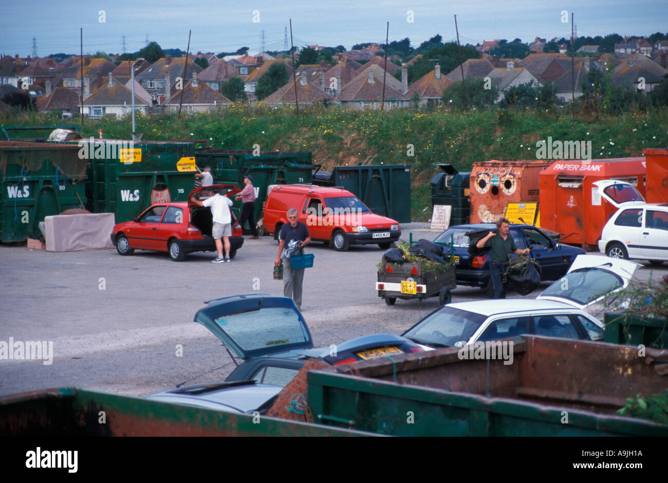Recycling centre Lodmoor Weymouth Dorest UK Stock Photo Alamy