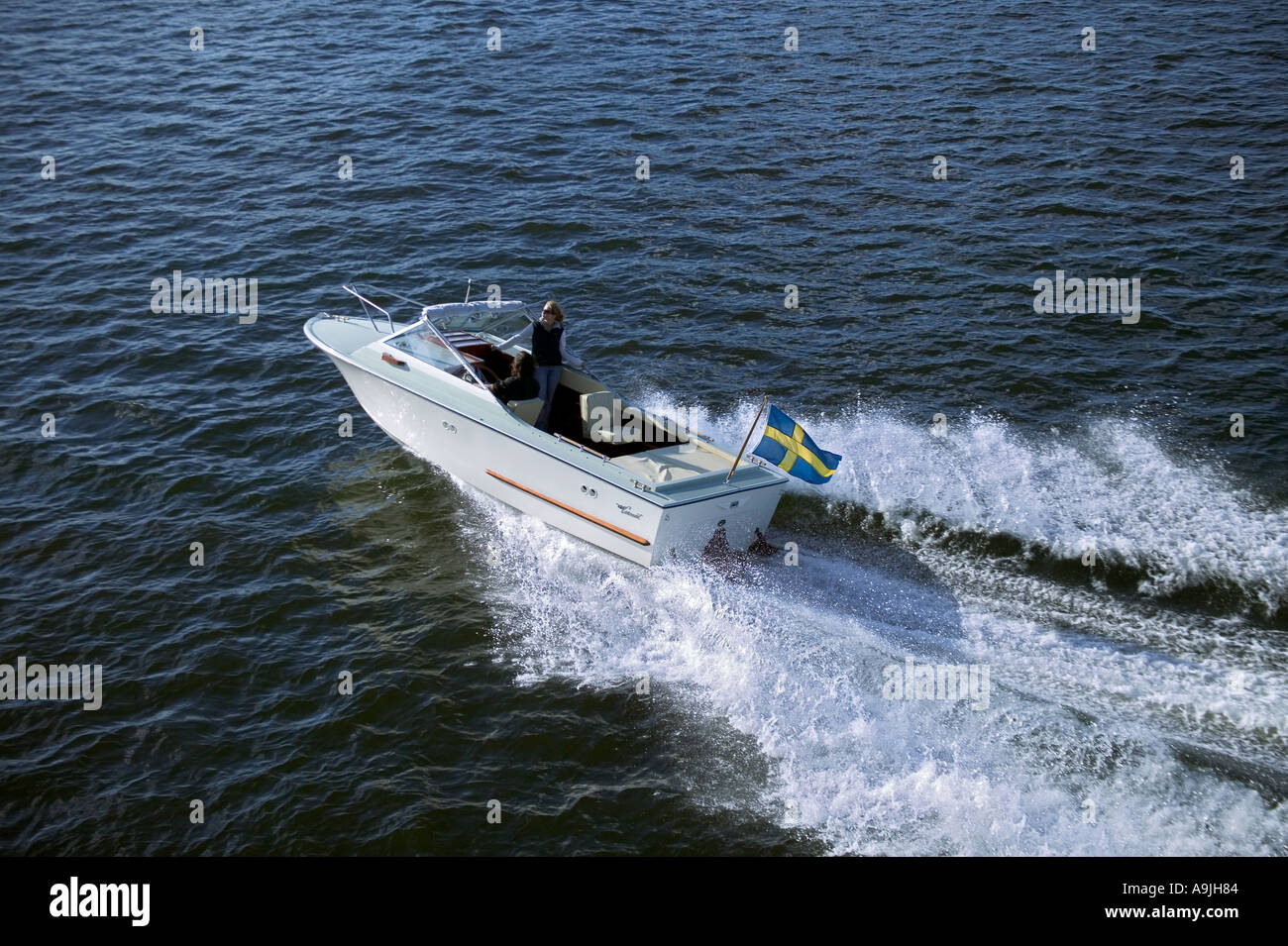 speed boat motorboat speeding Stock Photo - Alamy