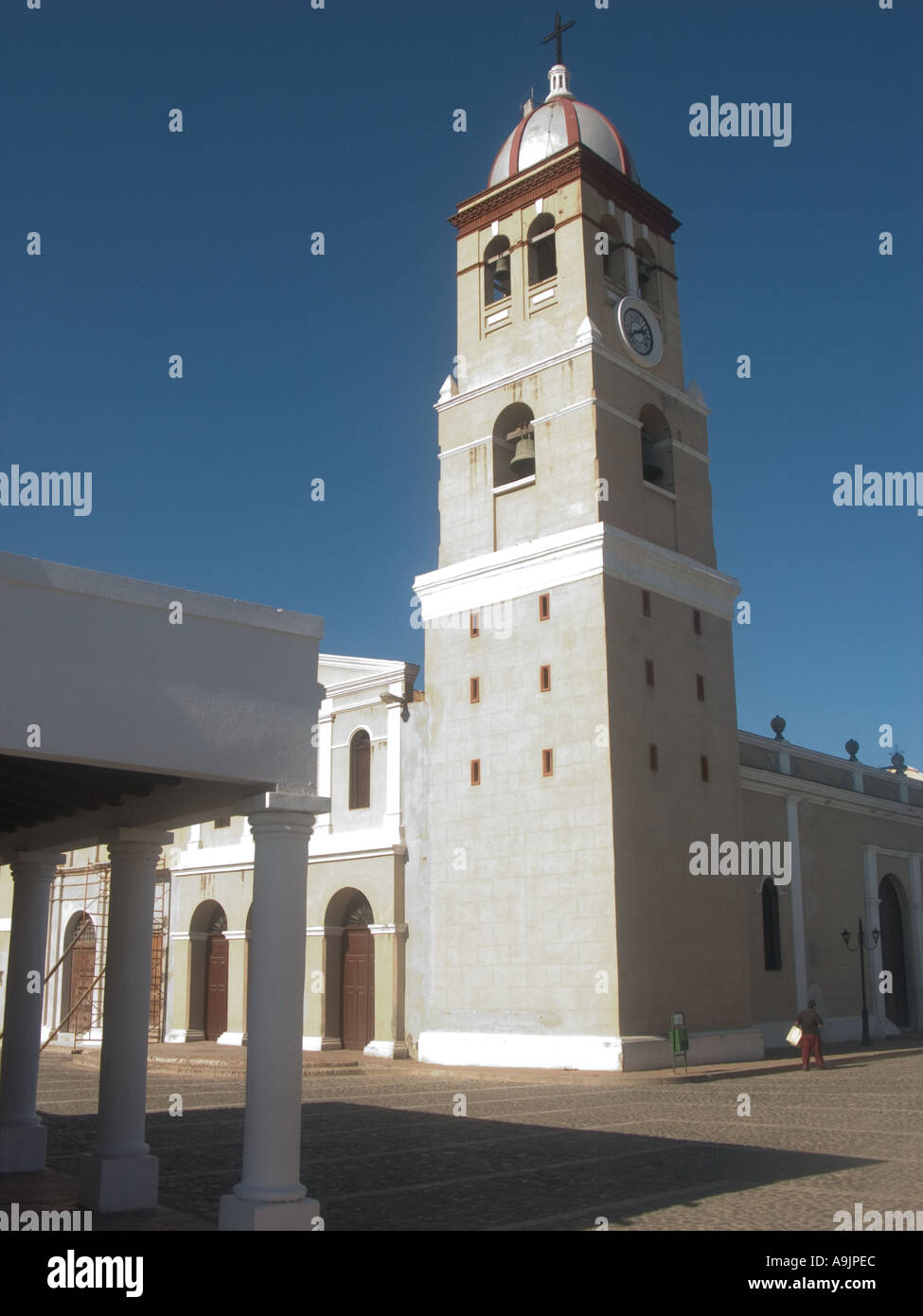 cuba eastern cuba bayamo torre de san juan evangelista church tower Stock Photo
