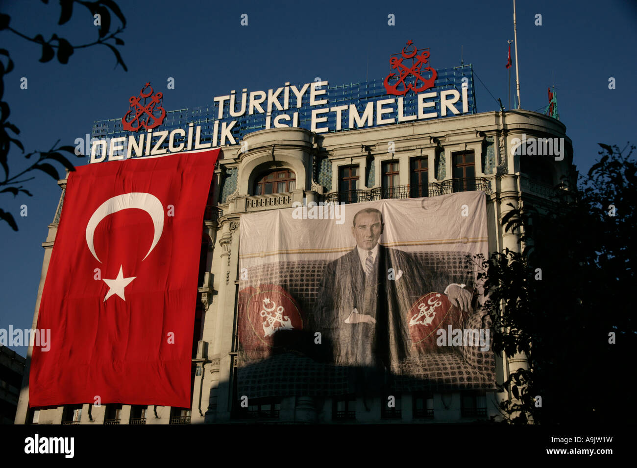 Turkish maritime headquarters, Karakoy, Istanbul, Turkey Stock Photo