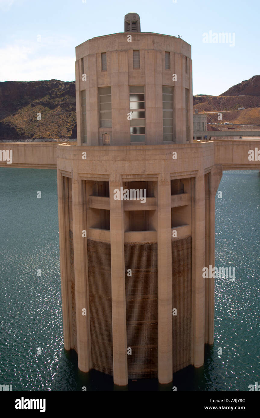 Hoover Dam Water Intake Towers USA Stock Photo Alamy
