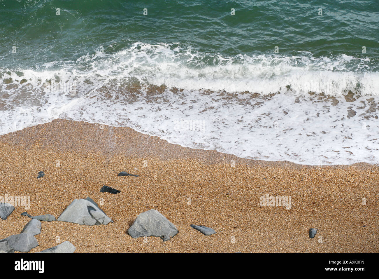above view of the shoreline Stock Photo