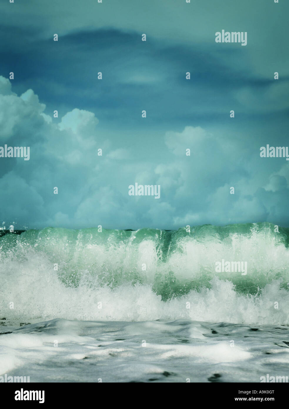 breaking waves Stock Photo