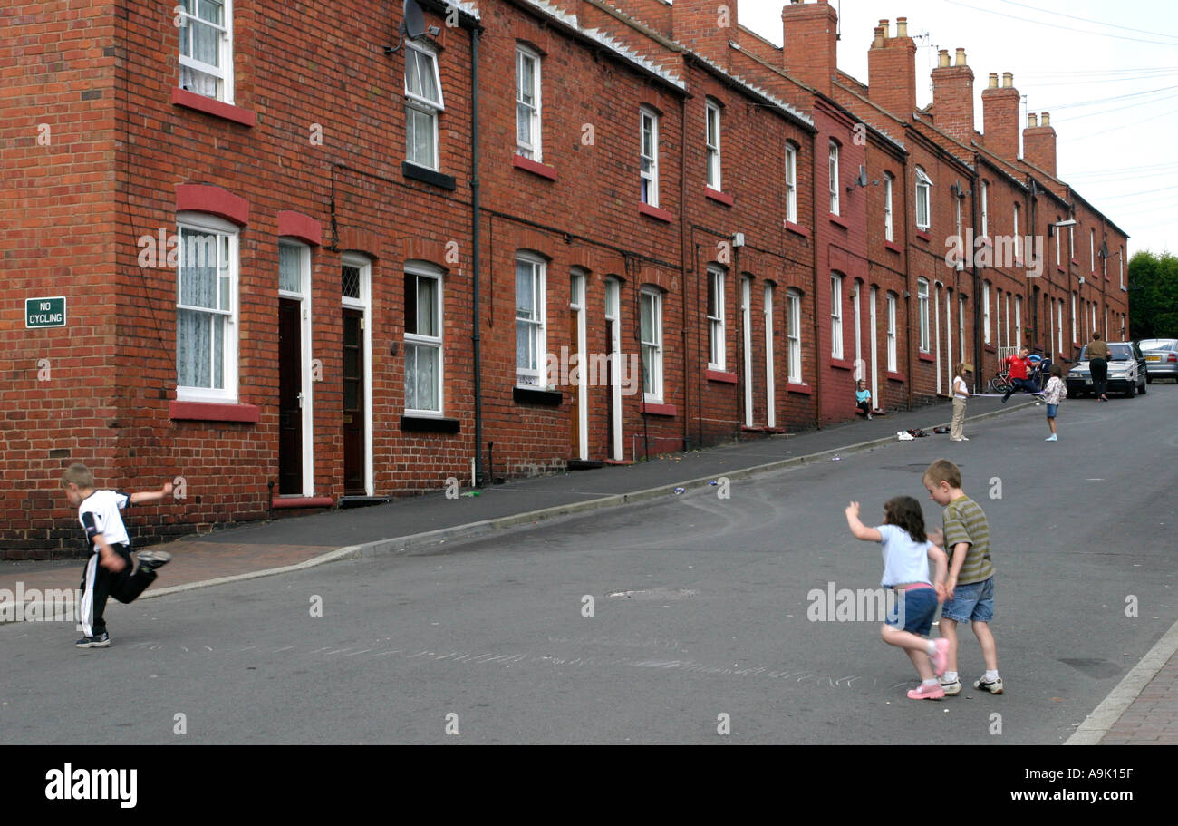 Terraced houses in Highley Shropshire UK Stock Photo Alamy
