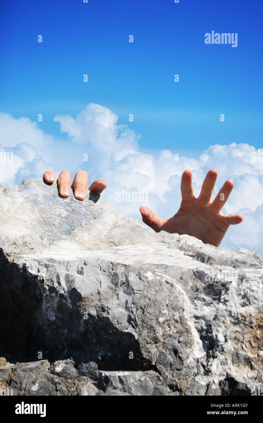 a man rock climbing Stock Photo Alamy