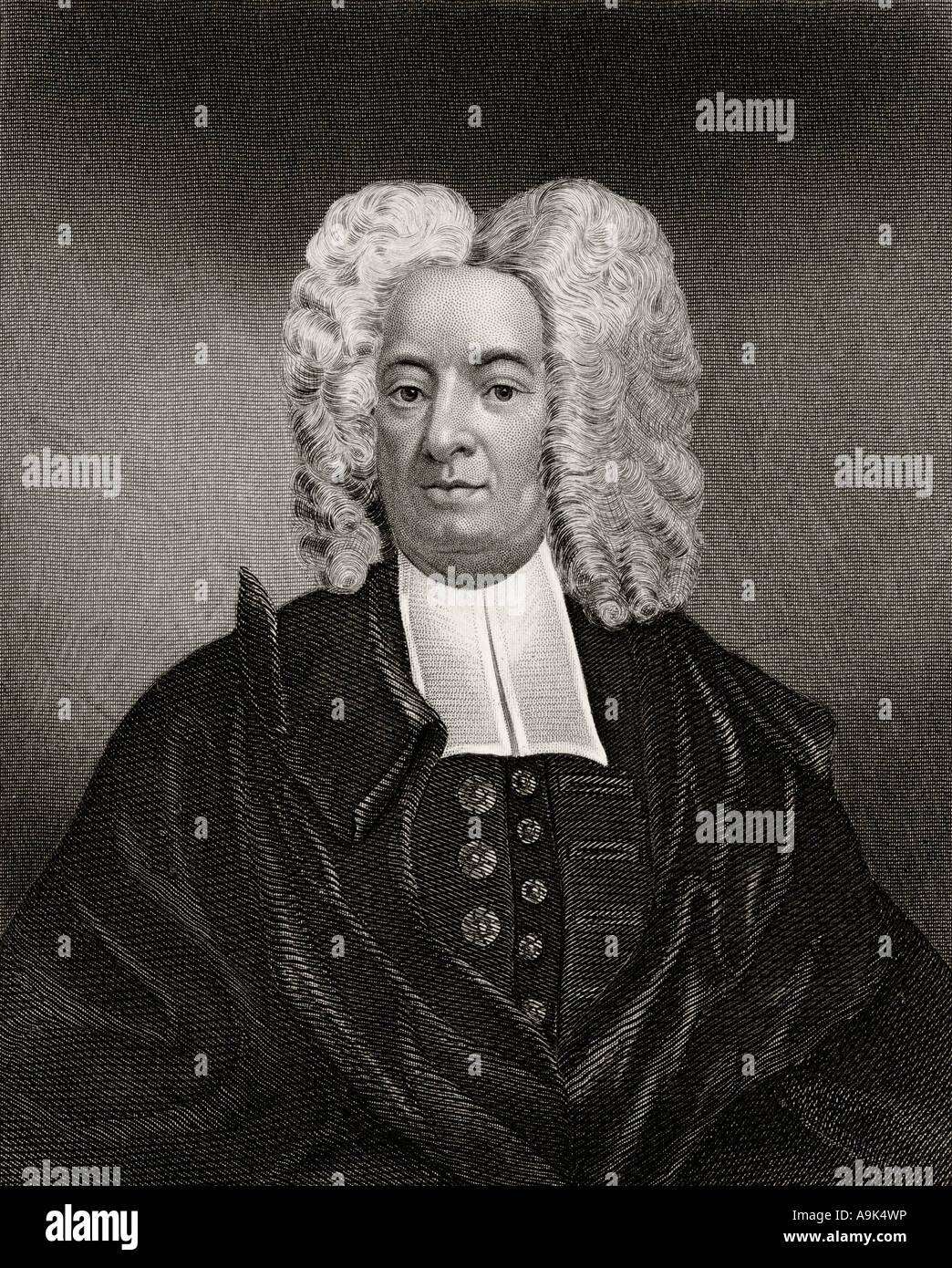 Cotton Mather, 1663 1728. American Puritan minister Stock Photo Alamy