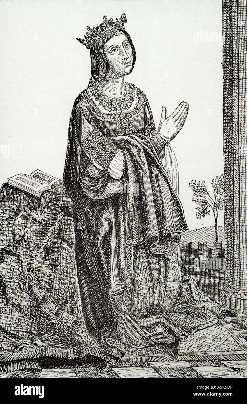Isabella I of Castile, 1451 -.1504, called La Catolica. Stock Photo